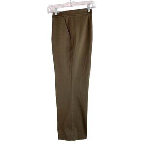 St. John Womens Taupe Trousers Dress Pants Size 10 NWT High Rise Short 6387